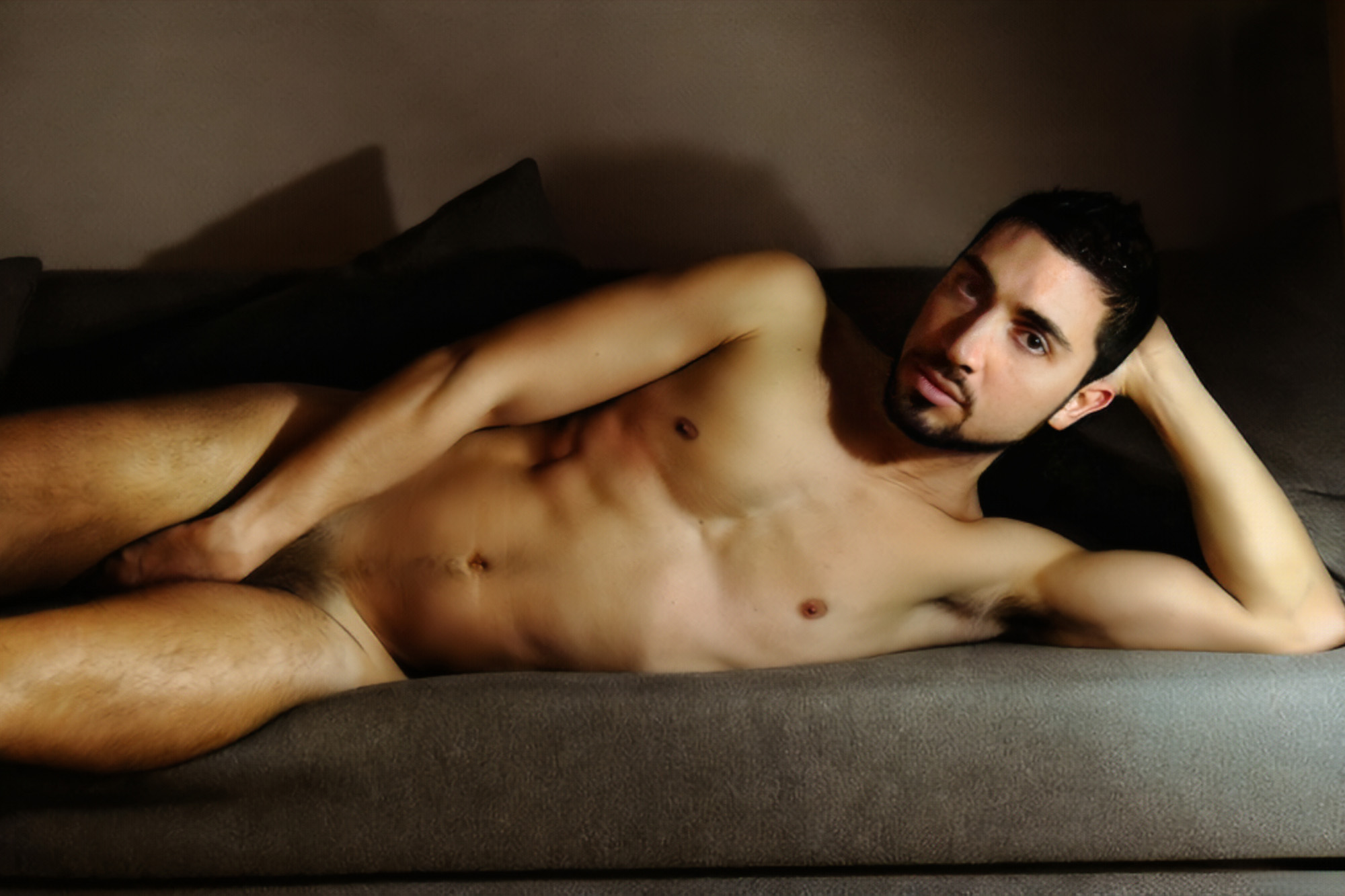 EXPLICIT CONTENT – «GASTON ON THE COUCH» – Gaston Croupier by Alberto de Chirico.